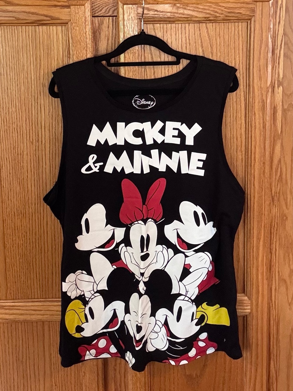 Disney Mickey & Minnie Graphic Tank Top Black Sleeveless Women’s XXL